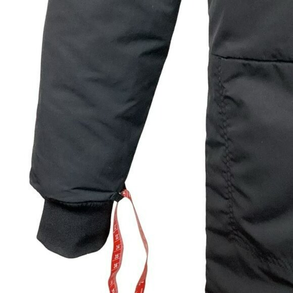 Frank & Oak Reversible Floral Black & White Long Bomber Jacket Womans Small - Picture 15 of 15